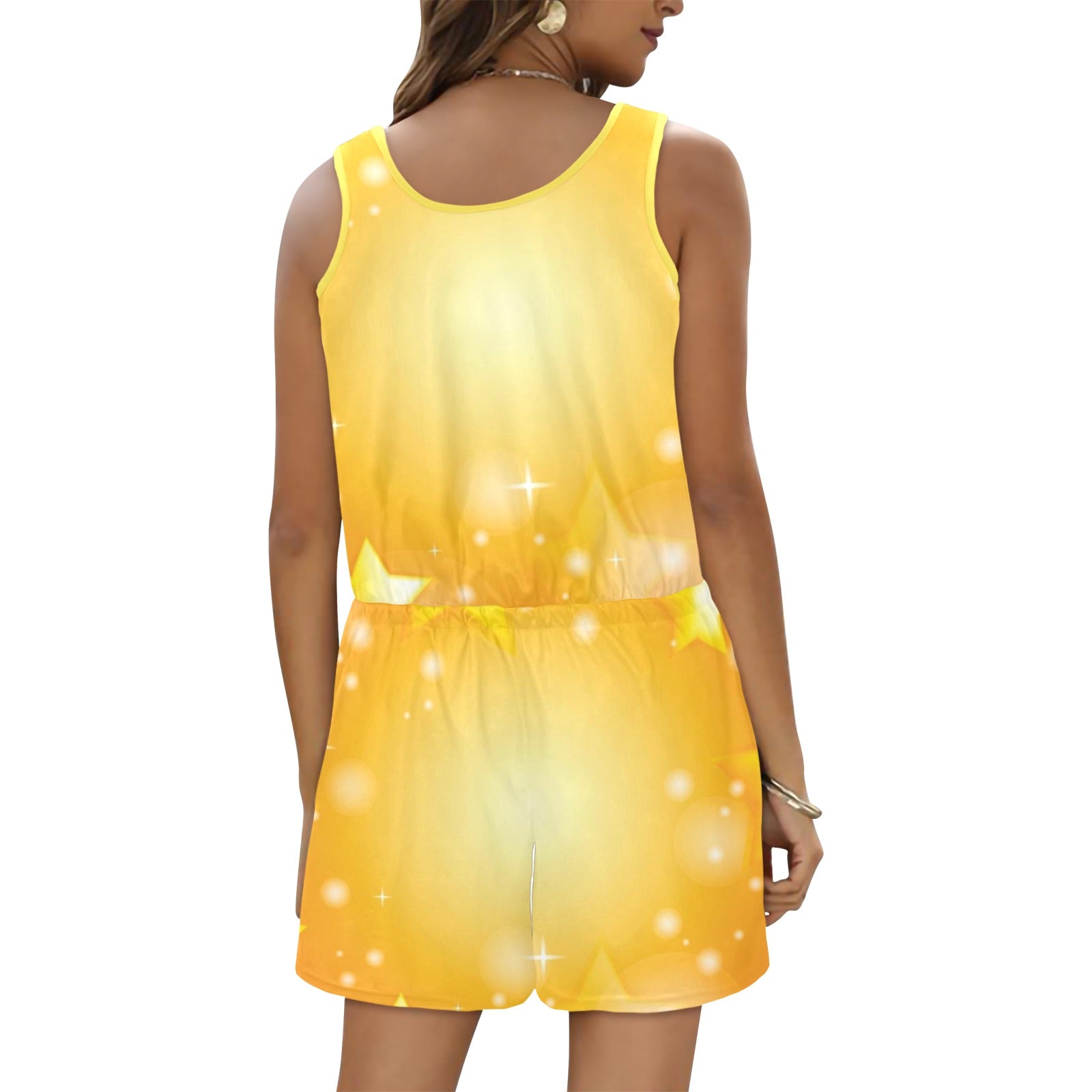 "Sunshine" Vest Short Jumpsuit