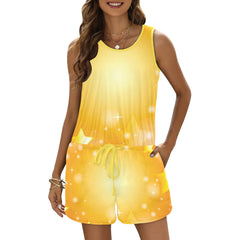 "Sunshine" Vest Short Jumpsuit